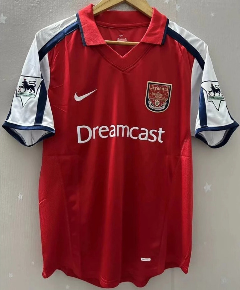 Koszulka Piłkarska Arsenal Londyn 2000/2001 Home Retro, Henry, Bergkamp, Vieira Koszulka Piłkarska Arsenal Londyn 2000/2001 Home Retro, Henry, Bergkamp, Vieira