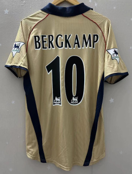 Koszulka Piłkarska Arsenal Londyn 2001/2002 Away Retro, #10 Bergkamp