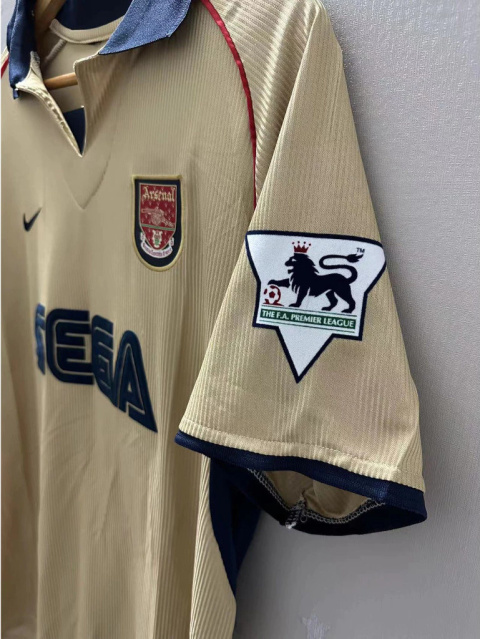 Koszulka Piłkarska Arsenal Londyn 2001/2002 Away Retro, #10 Bergkamp Koszulka Piłkarska Arsenal Londyn 2001/2002 Away Retro, #10 Bergkamp
