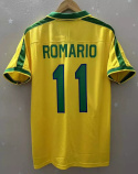 Koszulka Piłkarska Brazylia 1997 Home Retro, #11 Romario Koszulka Piłkarska Brazylia 1997 Home Retro, #11 Romario