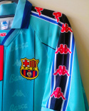 Koszulka Piłkarska FC Barcelona 1996/1997 Retro Wyjazdowa, Ronaldo, Guardiola, Figo Koszulka Piłkarska FC Barcelona 1996/1997 Retro Wyjazdowa, Ronaldo, Guardiola, Figo