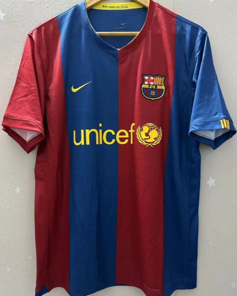 Koszulka Piłkarska FC Barcelona 2006/2007 Home Retro, Messi, Ronaldinho Koszulka Piłkarska FC Barcelona 2006/2007 Home Retro, Messi, Ronaldinho
