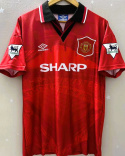 Koszulka Piłkarska Manchester United 1994/1996 Home Retro, Cantona, Beckham, Scholes, Giggs Koszulka Piłkarska Manchester United 1994/1996 Home Retro, Cantona, Beckham, Scholes, Giggs