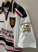Koszulka Piłkarska Manchester United 1998/1999 Away Retro, Beckham, Scholes, Giggs Koszulka Piłkarska Manchester United 1998/1999 Away Retro, Beckham, Scholes, Giggs
