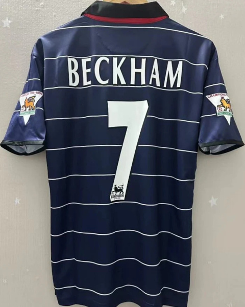 Koszulka Piłkarska Manchester United 1999/2000 Away Retro, #7 Beckham Koszulka Piłkarska Manchester United 1999/2000 Away Retro, #7 Beckham
