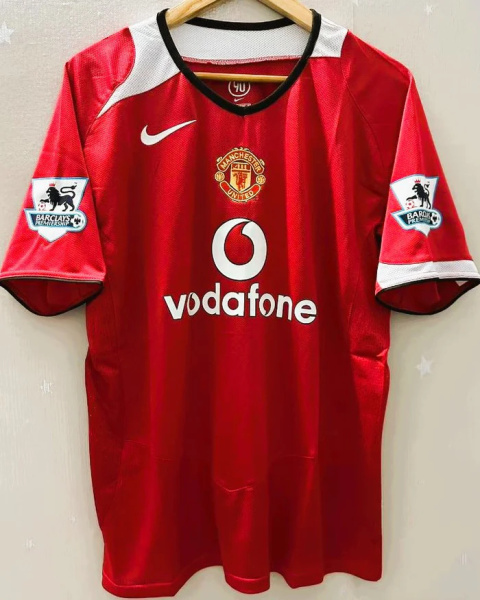 Koszulka Piłkarska Manchester United 2005/2006 Home Retro Koszulka Piłkarska Manchester United 2005/2006 Home Retro