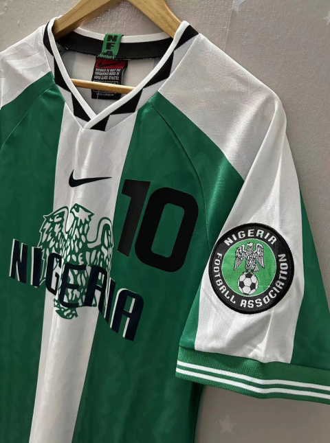 Koszulka Piłkarska Nigeria 1996 Home RETRO, Kanu, Okocha Koszulka Piłkarska Nigeria 1996 Home RETRO, Kanu, Okocha