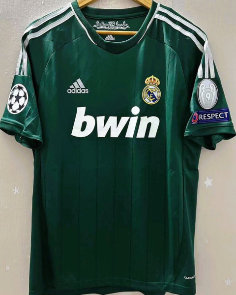 Koszulka Piłkarska Real Madryt 2012/2013 Away Green Retro, #7 Ronaldo Koszulka Piłkarska Real Madryt 2012/2013 Away Green Retro, #7 Ronaldo