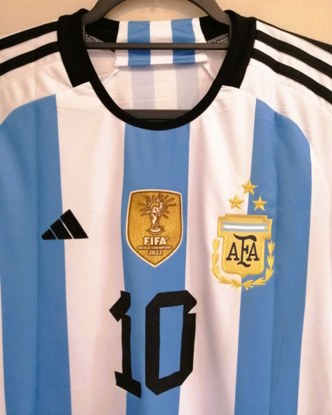 Koszulka Piłkarska piłkarska Argentyna MŚ Katar 22 FAN, Messi, Lautaro Koszulka Piłkarska piłkarska Argentyna MŚ Katar 22 FAN, Messi, Lautaro