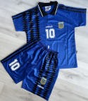 Piłkarski Komplet Strój Dziecięcy Argentyna 1994 Away MŚ Retro Piłkarski Komplet Strój Dziecięcy Argentyna 1994 Away MŚ Retro