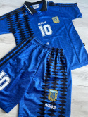 Piłkarski Komplet Strój Dziecięcy Argentyna 1994 Away MŚ Retro Piłkarski Komplet Strój Dziecięcy Argentyna 1994 Away MŚ Retro