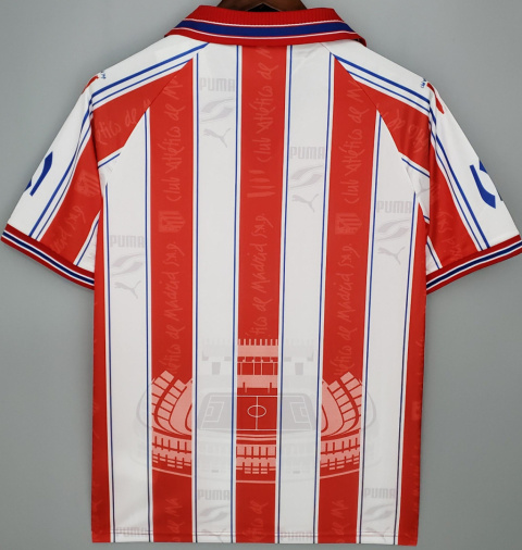 Koszulka Piłkarska Atletico Madryt 1995/1996 Home Retro Koszulka Piłkarska Atletico Madryt 1995/1996 Home Retro