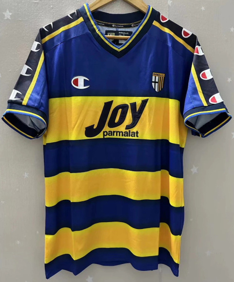 Koszulka Piłkarska AC Parma 2001/2002 Home Retro, Adriano, Mutu Koszulka Piłkarska AC Parma 2001/2002 Home Retro, Adriano, Mutu