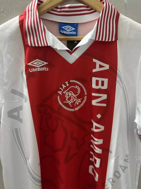 Koszulka Piłkarska Ajax Amsterdam 1995/1996 Home Retro Koszulka Piłkarska Ajax Amsterdam 1995/1996 Home Retro