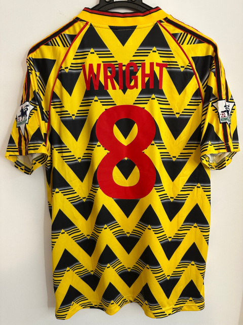 Koszulka Piłkarska Arsenal Londyn 1991/1992 Away Retro, Wright Koszulka Piłkarska Arsenal Londyn 1991/1992 Away Retro, Wright