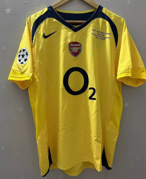 Koszulka Piłkarska Arsenal Londyn 2005/2006 UCL FINAL Away Retro, #14 Henry Koszulka Piłkarska Arsenal Londyn 2005/2006 UCL FINAL Away Retro, #14 Henry