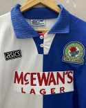 Koszulka Piłkarska Blackbourn Rovers 1994/1995 Home Retro, Shearer, Le Saux, Witschge Koszulka Piłkarska Blackbourn Rovers 1994/1995 Home Retro, Shearer, Le Saux, Witschge