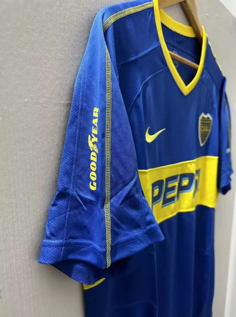 Koszulka Piłkarska Boca Juniors 2003/2004 Retro, Riquelme, Tevez Koszulka Piłkarska Boca Juniors 2003/2004 Retro, Riquelme, Tevez