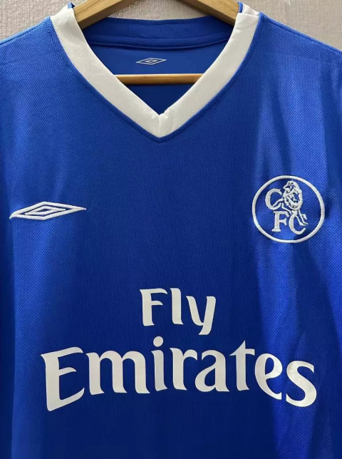 Koszulka Piłkarska Chelsea Londyn 2004/2005 Home Retro, Drogba, Lampard, Robben Koszulka Piłkarska Chelsea Londyn 2004/2005 Home Retro, Drogba, Lampard, Robben