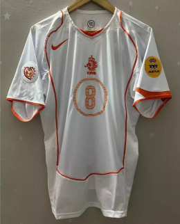 Koszulka Piłkarska Holandia Euro 2004 Retro Away, van Nistelrooy, Seedorf, Sneijder, Davids