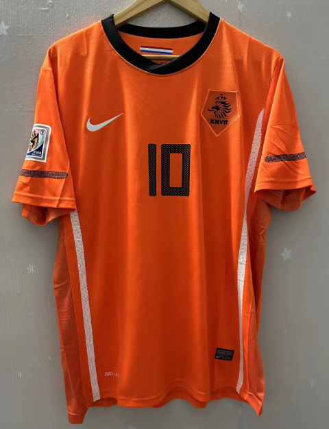 Koszulka Piłkarska Holandia 2010 Retro Home, van Persie, Robben, Sneijder Koszulka Piłkarska Holandia 2010 Retro Home, van Persie, Robben, Sneijder