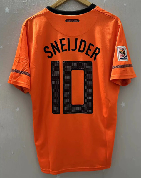 Koszulka Piłkarska Holandia 2010 Retro Home, van Persie, Robben, Sneijder Koszulka Piłkarska Holandia 2010 Retro Home, van Persie, Robben, Sneijder