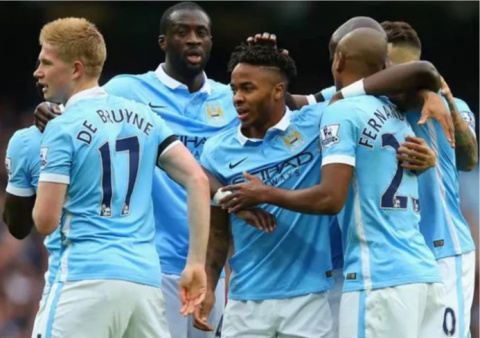 Koszulka Piłkarska Manchester City 2015/2016 Home Retro Koszulka Piłkarska Manchester City 2015/2016 Home Retro