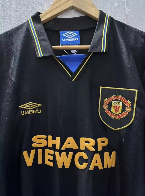 Koszulka Piłkarska Manchester United 1993/1995 Away Retro Dł Rękaw, Cantona Koszulka Piłkarska Manchester United 1993/1995 Away Retro Dł Rękaw, Cantona