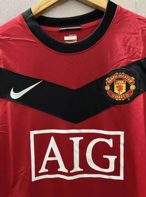 Koszulka Piłkarska Manchester United 2009/2010 Home Retro Koszulka Piłkarska Manchester United 2009/2010 Home Retro
