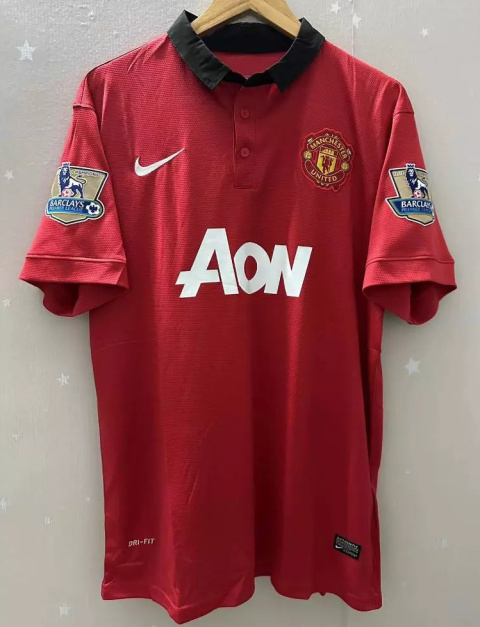 Koszulka Piłkarska Manchester United 2013/2014 Home Retro, #20 van Persie, Rooney, Kagawa Koszulka Piłkarska Manchester United 2013/2014 Home Retro, #20 van Persie, Rooney, Kagawa