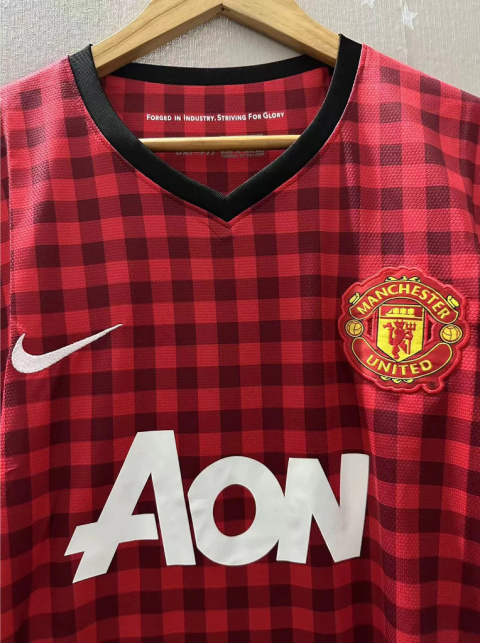 KKoszulka Piłkarska Manchester United 2012/2013 Home Retro, van Persie, Scholes, Rooney, Giggs KKoszulka Piłkarska Manchester United 2012/2013 Home Retro, van Persie, Scholes, Rooney, Giggs