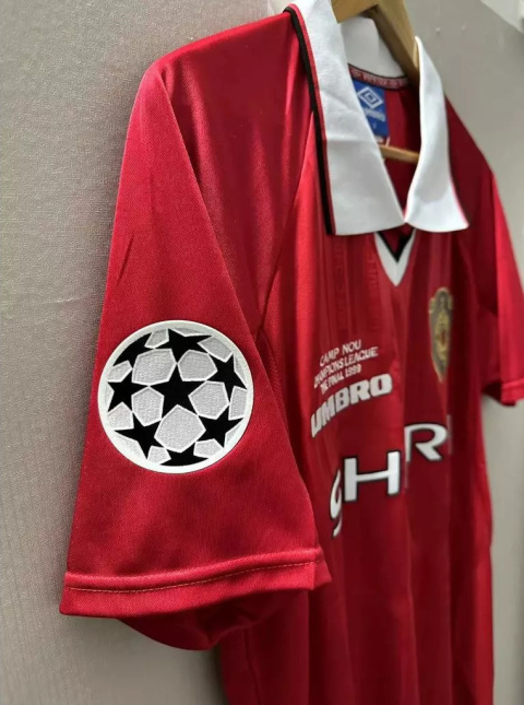 Koszulka Piłkarska Manchester United UCL FINAL 1999 Retro Koszulka Piłkarska Manchester United UCL FINAL 1999 Retro