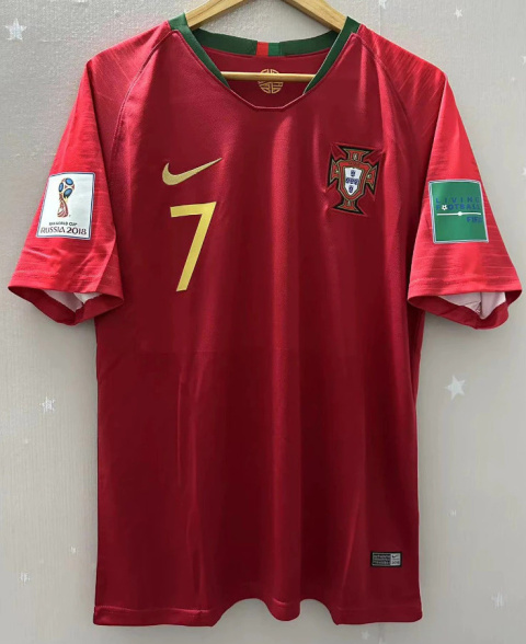 Koszulka Piłkarska Portugalia EURO 2018 Home Retro, Ronaldo Koszulka Piłkarska Portugalia EURO 2018 Home Retro, Ronaldo