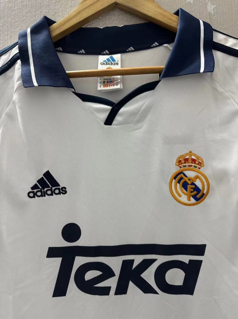 Koszulka Piłkarska Real Madryt 2000/2001 Retro, Figo, Raul, Roberto Carlos, Real Madrid Jersey Koszulka Piłkarska Real Madryt 2000/2001 Retro, Figo, Raul, Roberto Carlos, Real Madrid Jersey
