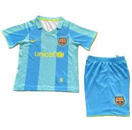 Piłkarski Komplet Strój Dziecięcy FC Barcelona 2007/2008 Away Retro