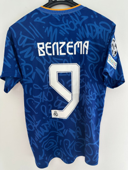 Koszulka Piłkarska Real Madryt 2021/2022 Away Retro, Benzema, Vini Jr