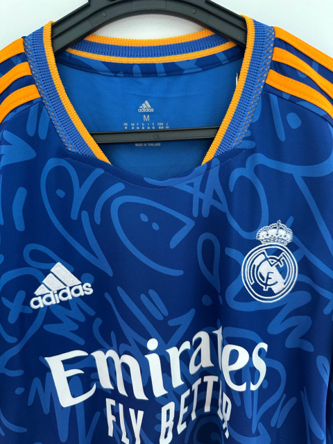 Koszulka Piłkarska Real Madryt 2021/2022 Away Retro, Benzema, Vini Jr Koszulka Piłkarska Real Madryt 2021/2022 Away Retro, Benzema, Vini Jr