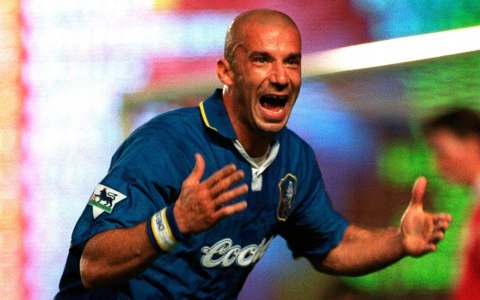 Koszulka Piłkarska CHELSEA LONDYN 1997/1998 Home Retro Koszulka Piłkarska CHELSEA LONDYN 1997/1998 Home Retro