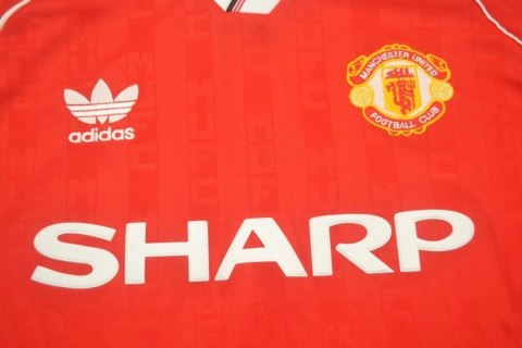 Koszulka Piłkarska Manchester 1989/1990 Home Retro Koszulka Piłkarska Manchester 1989/1990 Home Retro