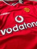 Koszulka Piłkarska Manchester United 2000/2001 Home Retro, Beckham, Scholes, Giiggs Koszulka Piłkarska Manchester United 2000/2001 Home Retro, Beckham, Scholes, Giiggs